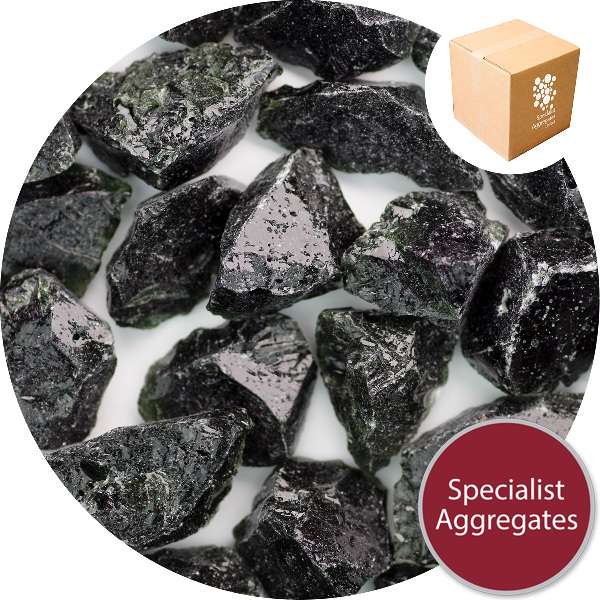 Enviro-Glass Large Gravel - Volcanic Black